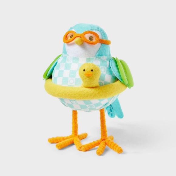 Featherly Friends "Junior" the Summer Swimmer Fabric Bird - Target Sun Squad - Picture 1 of 12
